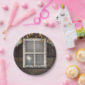 カントリー素朴バーンドウライトレース結婚ズ ペーパープレート (パーティー)