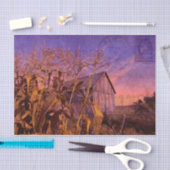 カントリー素朴バーンパープルヴィンテージダスク 薄葉紙 (クラフト)