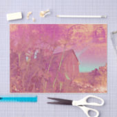 カントリー素朴バーンピンクイエローエフエメラスクリプト 薄葉紙 (クラフト)