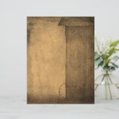 カントリー素朴バーンブラウンセピアヴィンテージテクスチャ (スタンド正面)