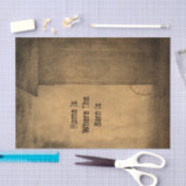 カントリー素朴バーンブラウンヴィンテージテクスチャフレーズ 薄葉紙 (クラフト)