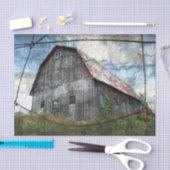 カントリー素朴バーンヴィンテージテクスチャの切り離し 薄葉紙 (クラフト)