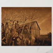 カントリー素朴バーンヴィンテージブラウンファームテクスチャ (正面)