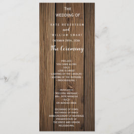 カントリー素朴バーン結婚式 プログラム