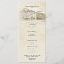 カントリー素朴バーン結婚式 プログラム