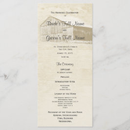 カントリー素朴バーン結婚式 プログラム