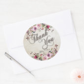 カントリー素朴バ結婚ンズ牡丹メイスンジャー ラウンドシール (封筒)