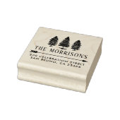 カントリー素朴パインズファミリーネーム差出人住所 ラバースタンプ (スタンプ)