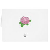 カントリー素朴パープルメイソンジャーサンキューカード (裏面横)