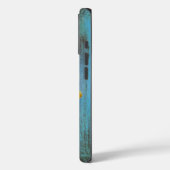 カントリー素朴ヒマワリティール(緑がかった色)ウッドパーソナライズされた Case-Mate iPhoneケース (裏面 / 左)