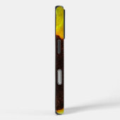 カントリー素朴ヒマワリティール(緑がかった色)ウッドパーソナライズされた Case-Mate iPhoneケース (裏面 / 右)