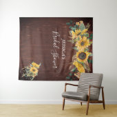 カントリー素朴ヒマワリブライダルシャワーウッド タペストリー (インサイチュ(横))