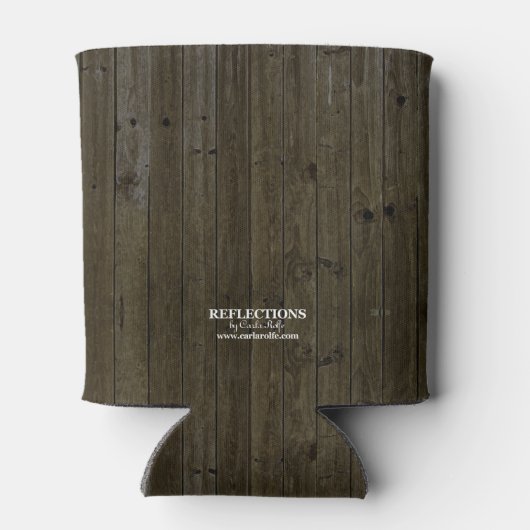 カントリー素朴ヒマワリ結婚式の引き出物 缶クーラー (裏面)