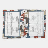 カントリー素朴ビレッジウィンターファミリーレシピ キッチンタオル (横)