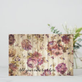 カントリー素朴ピンクローズジャーナルスクラップブック紙 (スタンド正面)