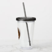 カントリー素朴ファミリーキャビンツリーズウッドプランクプリント アクリルタンブラー (左)