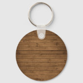 カントリー素朴ファミリーキャビンツリーズウッドプランクプリント キーホルダー (裏面)