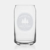 カントリー素朴ファミリーキャビンツリーズブルーウッドプリント ガラス缶 (裏面)