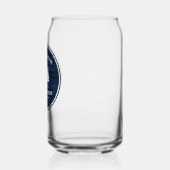 カントリー素朴ファミリーキャビンツリーズブルーウッドプリント ガラス缶 (左)