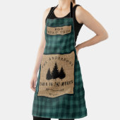 カントリー素朴ファミリーネームキャビンウッドシェフ エプロン (インサイチュ)