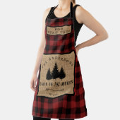 カントリー素朴ファミリーネームキャビンウッドシェフ エプロン (インサイチュ)