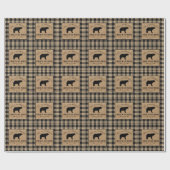 カントリー素朴ファミリーネームキャビン・イン・ザ・ウッズ ラッピングペーパー (フラット)