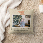 カントリー素朴ファームハウスキュートハートテディベア クッション (ブランケット)