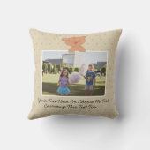 カントリー素朴ファームハウスキュートハートテディベア クッション (裏面)