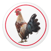 カントリー素朴ファームハウスチキン セラミックノブ (正面)