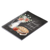 カントリー素朴ファームハウスブラックファミリーレシピ ノートブック (左側)