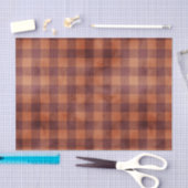 カントリー素朴ファームハウスプレイドパターン 薄葉紙 (クラフト)