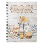 カントリー素朴ファームハウスベーキング器具レシピ ノートブック (正面)