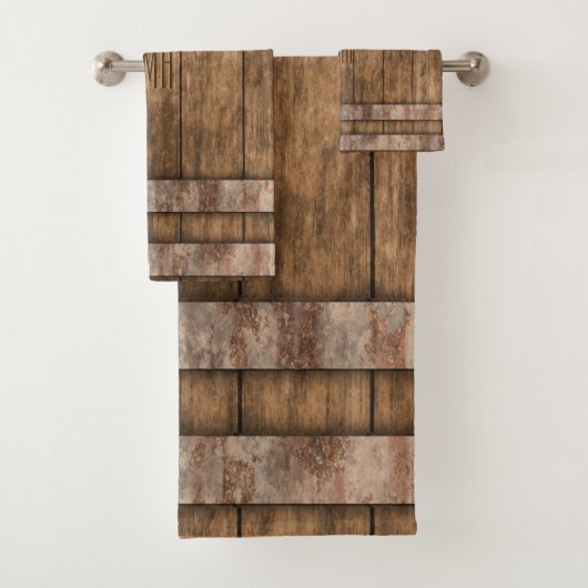 カントリー素朴ファームハウスモノグラム バスタオルセット (インサイチュ)