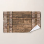 カントリー素朴ファームハウスモノグラム バスタオルセット (ハンドタオル)