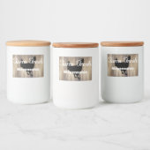 カントリー素朴ファームフレッシュヘン&バーンウッド フードラベル (ボトル)