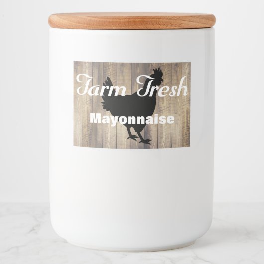 カントリー素朴ファームフレッシュヘン&バーンウッド フードラベル (正面)