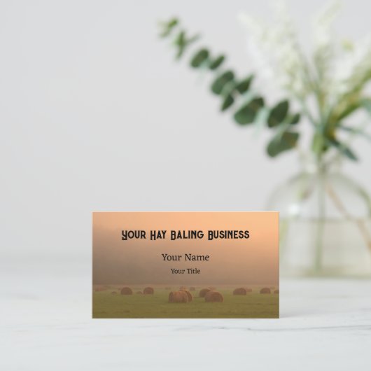 カントリー素朴ファームヘイバールズサンセット 名刺 (スタンド正面)