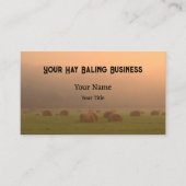 カントリー素朴ファームヘイバールズサンセット 名刺 (正面)