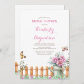 カントリー素朴ファーム |ガーデンプーニーブライダルシャワー 招待状 (正面/裏面)