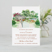 カントリー素朴ファーム |バエレガントン結婚ズ 箔招待状 (立ち正面)