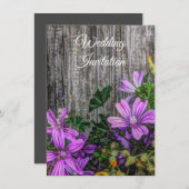 カントリー素朴フラワーオンバーンドボード (正面/裏面)