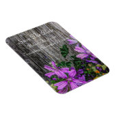 カントリー素朴フラワーオンバーンドボード マグネット (右側)