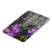 カントリー素朴フラワーオンバーンドボード マグネット (左側)