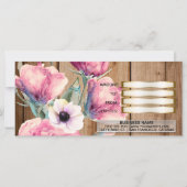 カントリー素朴フラワーバーンウッドギフト証書 (裏面)