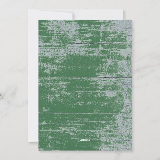 カントリー素朴フローラウッドクリスマス シーズンカード (裏面)