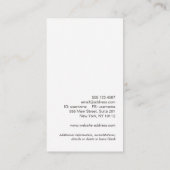 カントリー素朴フローラターコイズウッド 名刺 (裏面)