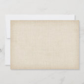 カントリー素朴フローラレースバーラップありがとう サンキューカード (裏面)