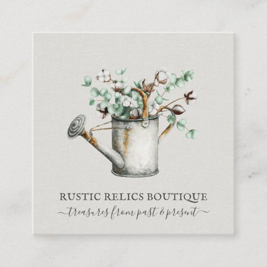 カントリー素朴ブティック スクエア名刺 (正面)
