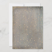 カントリー素朴ブライダルシャワーティーパーティー 招待状 (裏面)