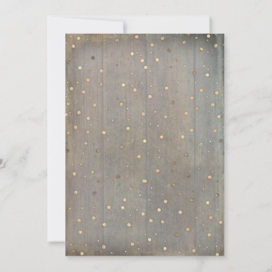 カントリー素朴ブライダルシャワーティーパーティー 招待状 (裏面)